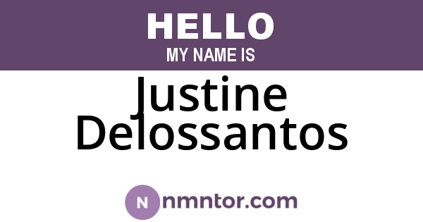 Justine Delossantos