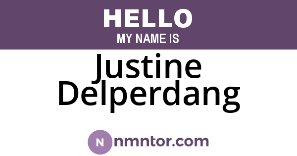 Justine Delperdang