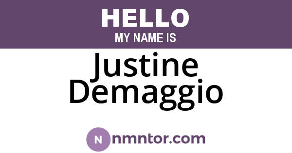 Justine Demaggio