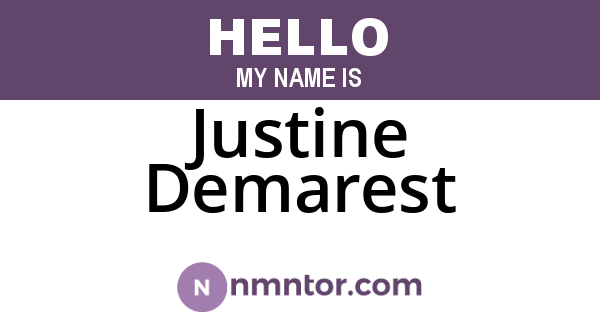 Justine Demarest