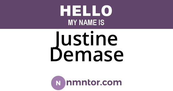 Justine Demase