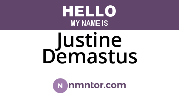 Justine Demastus