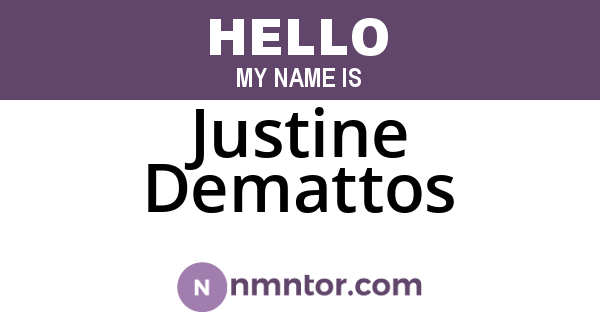 Justine Demattos