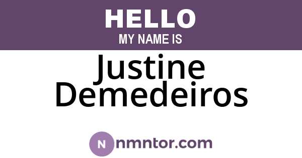 Justine Demedeiros