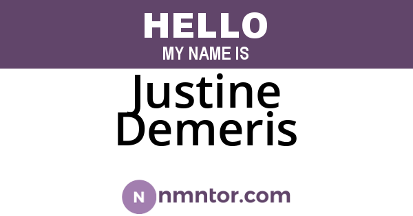 Justine Demeris