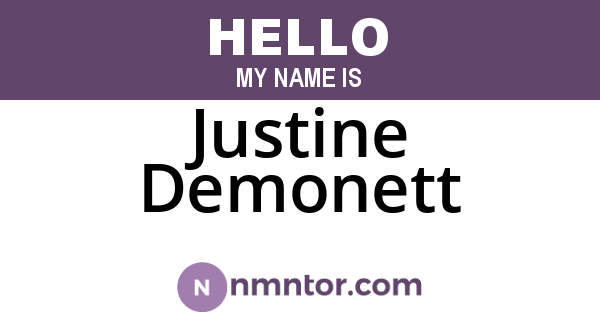 Justine Demonett