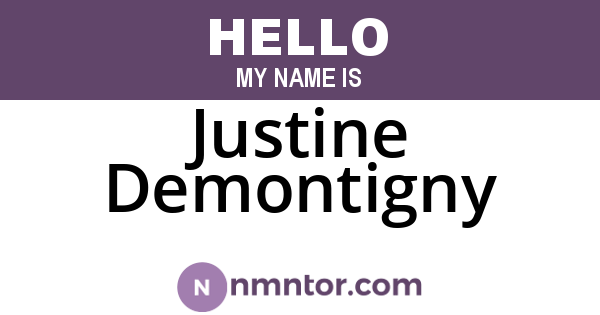 Justine Demontigny