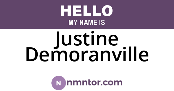 Justine Demoranville