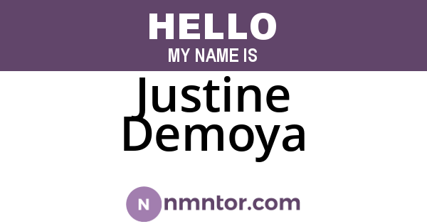 Justine Demoya