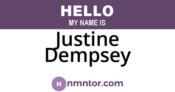 Justine Dempsey