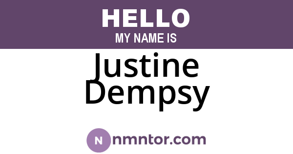 Justine Dempsy