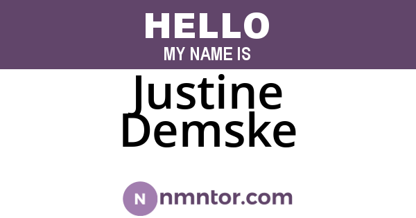 Justine Demske