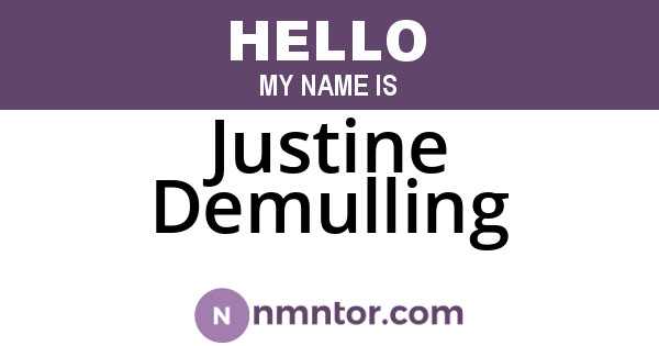 Justine Demulling