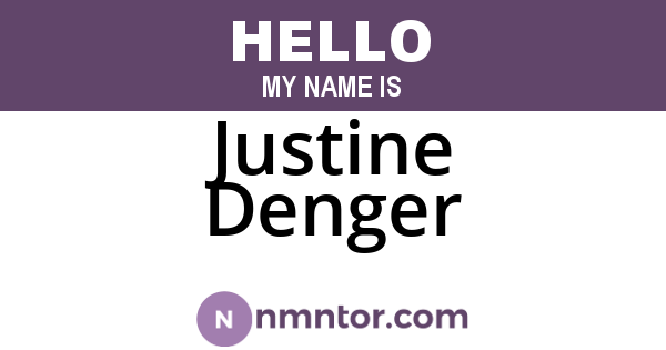 Justine Denger
