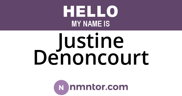 Justine Denoncourt