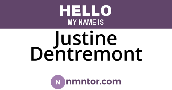 Justine Dentremont