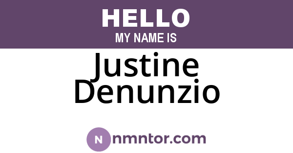 Justine Denunzio