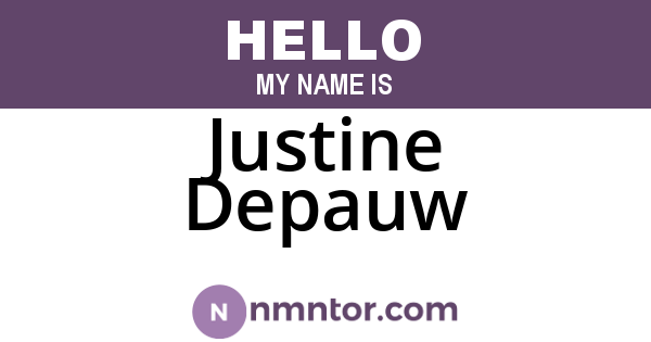 Justine Depauw