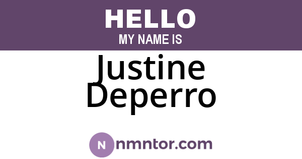Justine Deperro