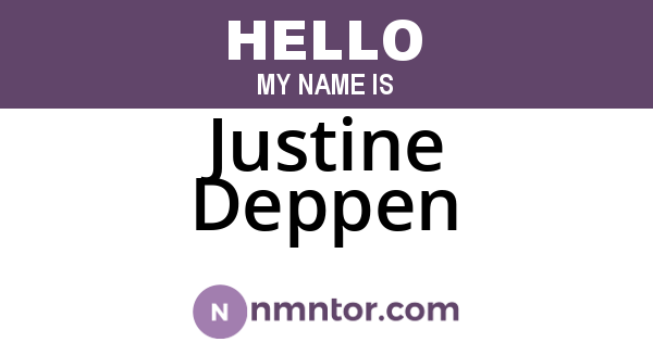 Justine Deppen