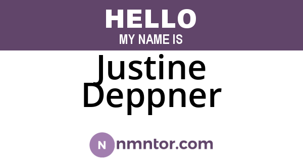 Justine Deppner