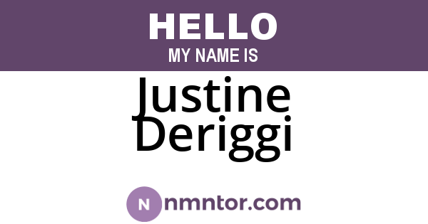 Justine Deriggi