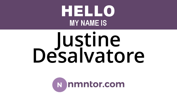 Justine Desalvatore