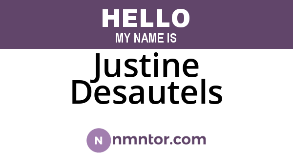Justine Desautels