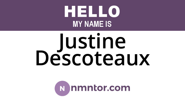 Justine Descoteaux