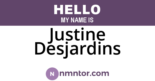 Justine Desjardins