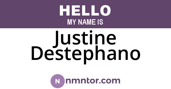 Justine Destephano