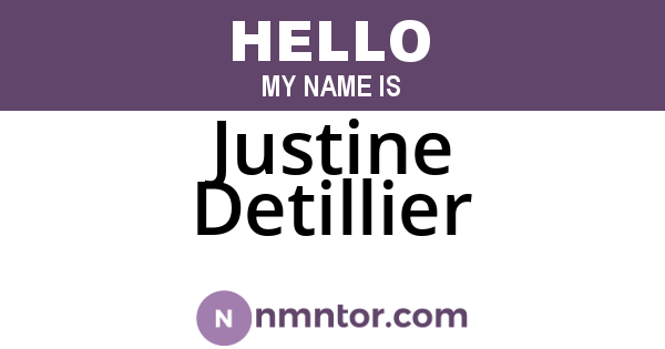 Justine Detillier