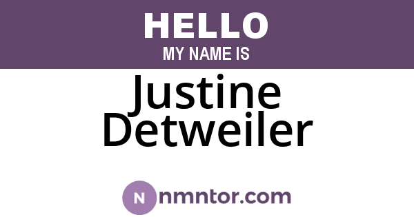 Justine Detweiler
