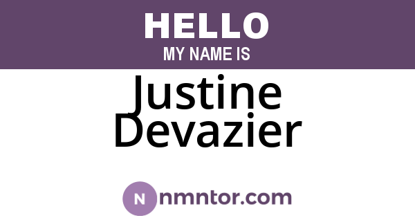 Justine Devazier