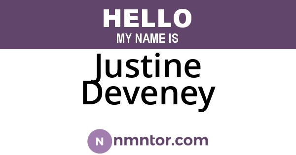 Justine Deveney