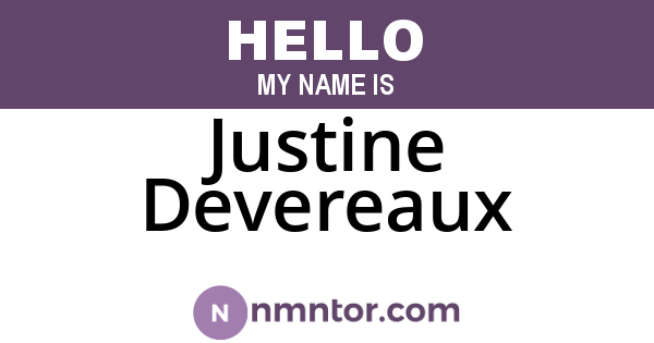 Justine Devereaux