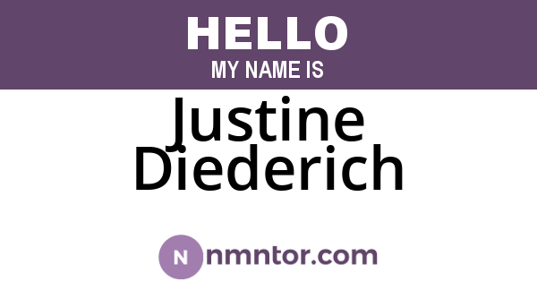 Justine Diederich