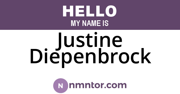 Justine Diepenbrock