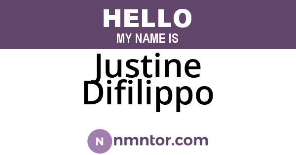 Justine Difilippo