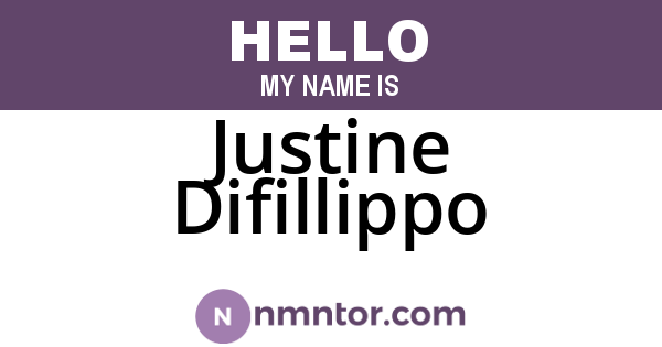 Justine Difillippo
