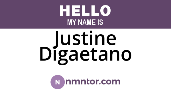 Justine Digaetano