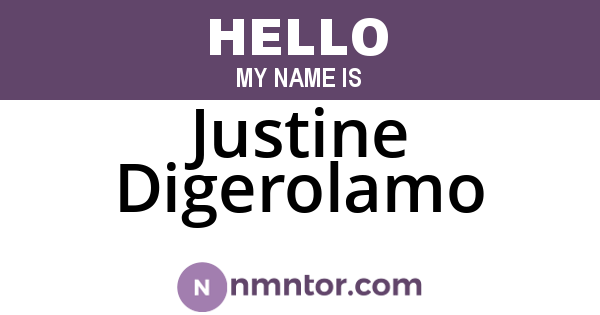 Justine Digerolamo
