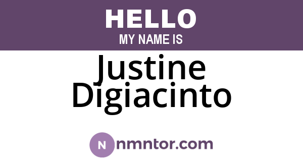 Justine Digiacinto