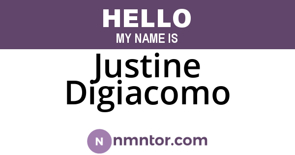 Justine Digiacomo