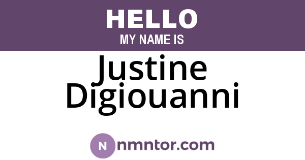 Justine Digiouanni
