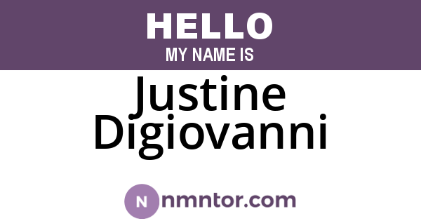 Justine Digiovanni