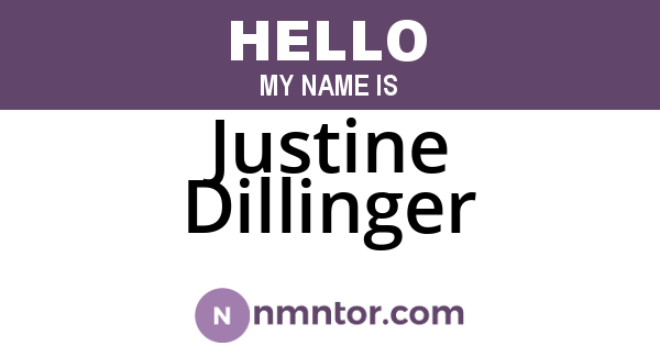 Justine Dillinger
