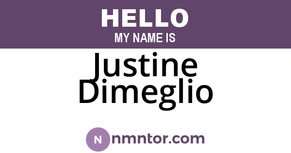 Justine Dimeglio