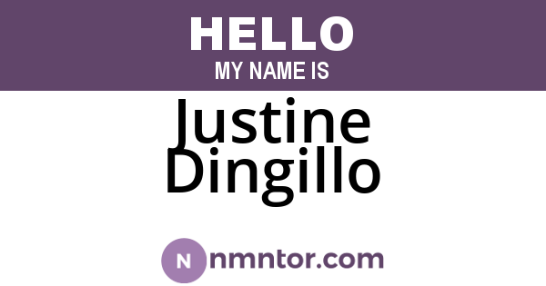 Justine Dingillo