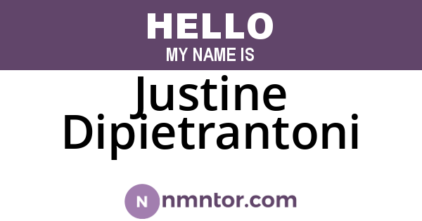 Justine Dipietrantoni